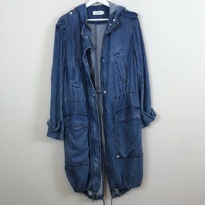 $10 CLOSET SALE❗️A.L.C. Carine Chambray Denim Parka Coat